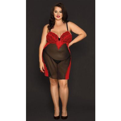 Romantic Plus Size Lingerie Dress