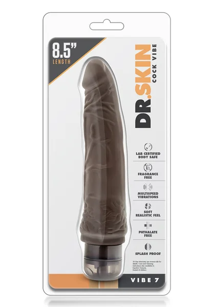 Dr. Skin Cock Vibe 7 Vibrating Cock 8.5 Inches — image 18 of 23