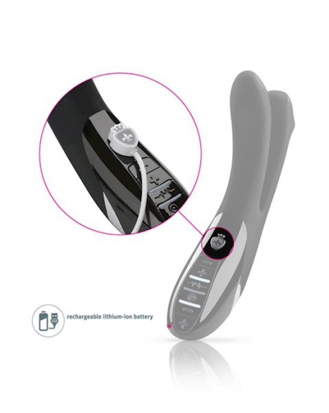 Tingling Aparte E-stim Vibrator - Black