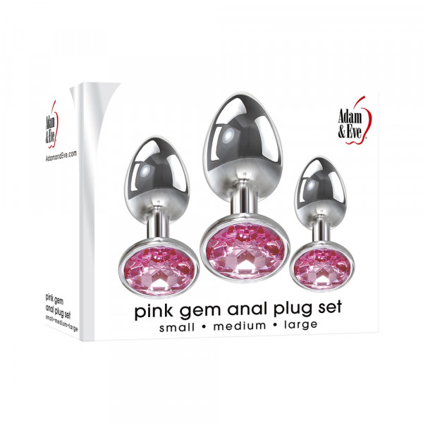 A&e Pink Gem Anal Plug Set