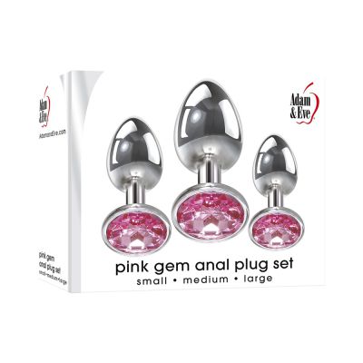 A e Pink Gem Anal Plug Set