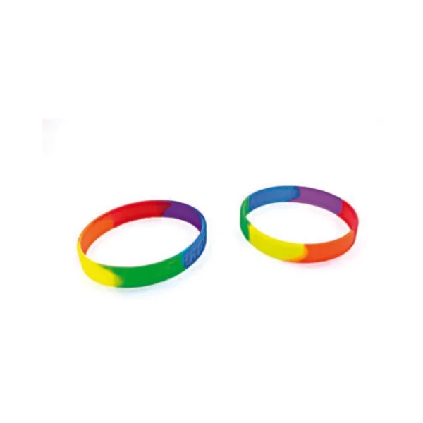 Gaysentials Rainbow Silicone Bracelet Set — image 5 of 6
