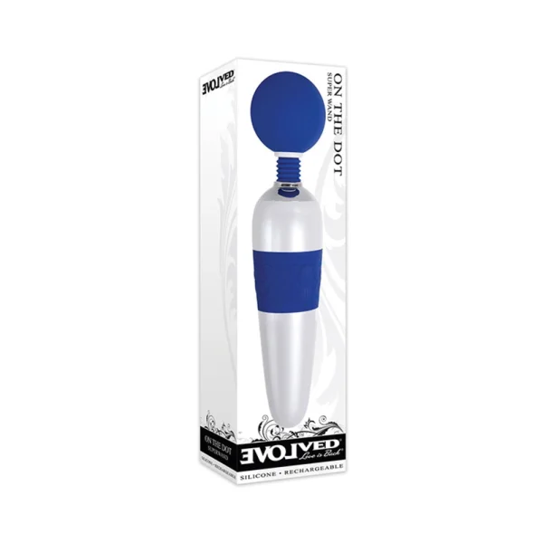 Evolved On The Dot Wand 7 Vibrating Functions 4 Speeds Per Function Silicone Head Usb Rechargeable C — image 6 of 9
