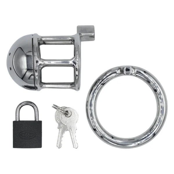 Torment Little Lad Padlocked Micropenis Chastity Cage — image 3 of 5