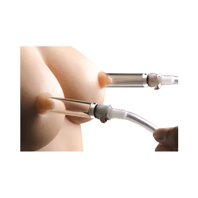 Nipple Pumping System With Dual Detachable Acrylic Cylinders