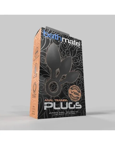 Bathmate Anal Training Plugs - Black - 7 Inch