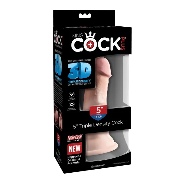 King Cock Plus 5 Inch Triple Density Cock Dildo