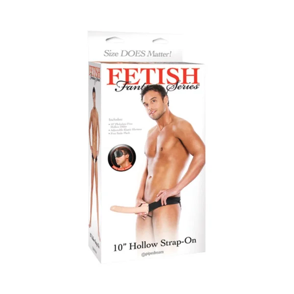 Fetish Fantasy 10 inches Hollow Strap On Beige