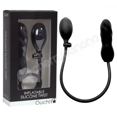 Ouch Black Inflatable Silicone Twist