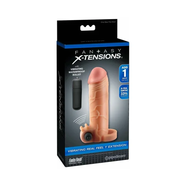 Vibrating Real Feel 1 inch Extension