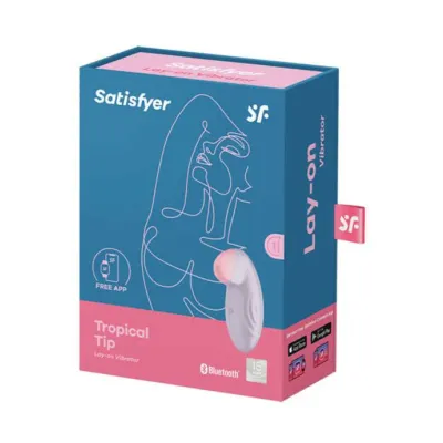 Satisfyer Tropical Tip With Connect App Compatibility Light Lilac