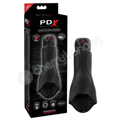 PDX Elite Vibrating Roto Teazer Stroker