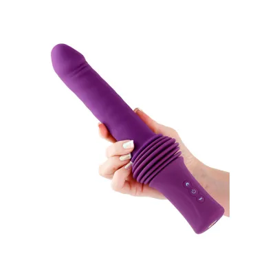 nsnovelties Super Stroker Remote Controlled 14 5 Thrusting Heated Vibrator with Suction Cup Base