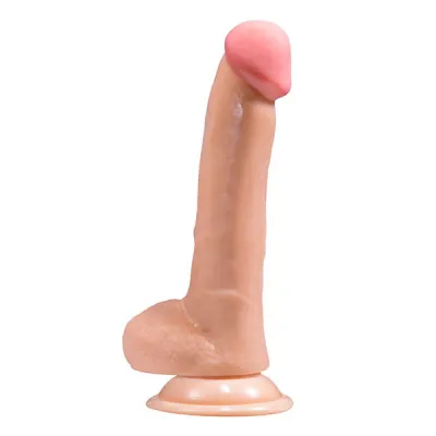 Excellent Power 8 Inch Deep In Realistic Dildo with Balls