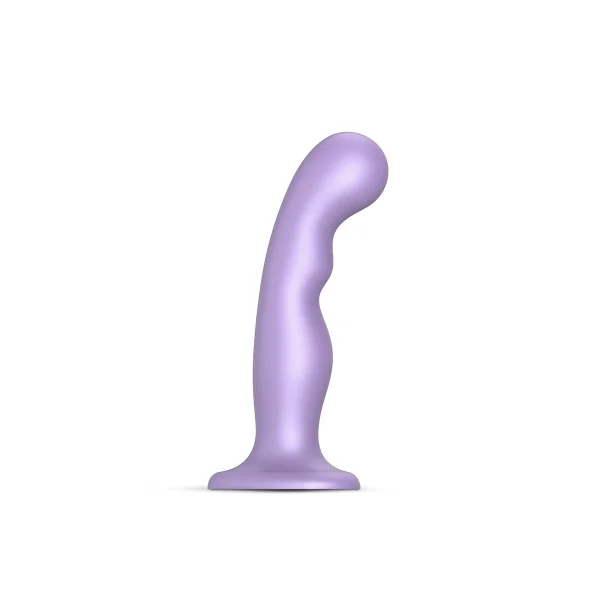 Strap-on-Me Hybrid Collection P&G Silicone Suction Cup Dildo - S Metallic Lilac