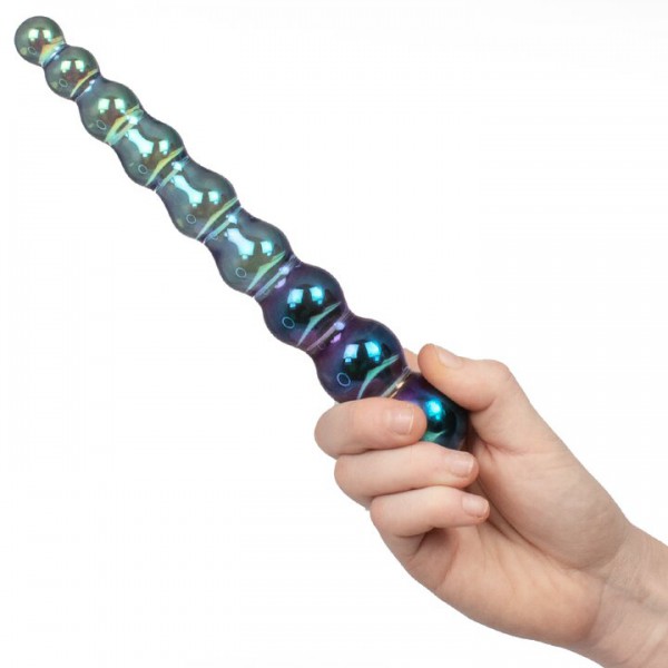 Glacier Glass Aura Beaded Wand Dildo – 8.75 Inch