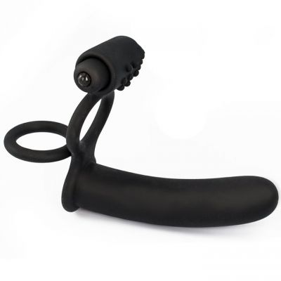 Bondara Two Hole Desire Vibrating Double Penetrator Cock Ring