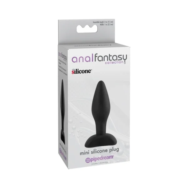 Anal Fantasy Mini Silicone Plug Black — image 12 of 12