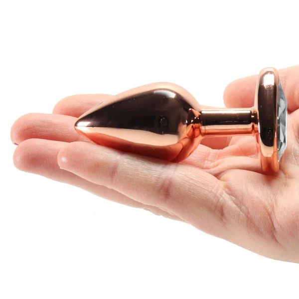 Rear Assets Rose Gold Heart Small Clear