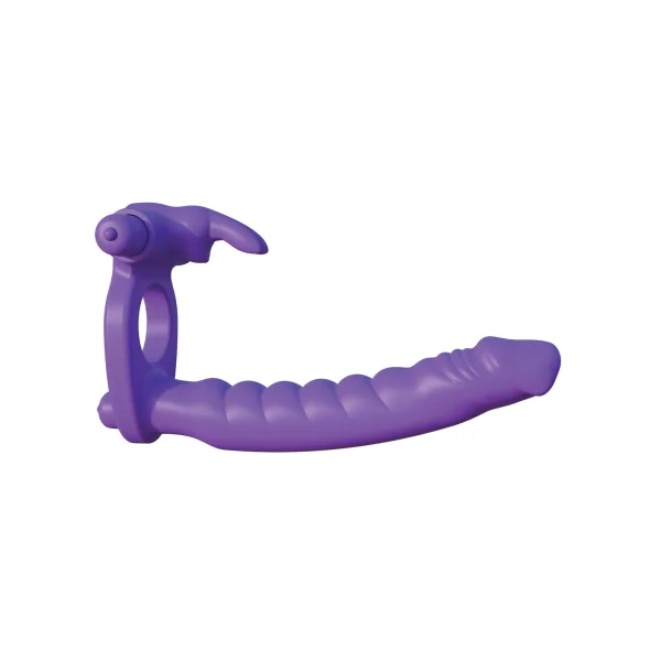 Fantasy C-ringz Silicone Double Penetrator Rabbit - Purple