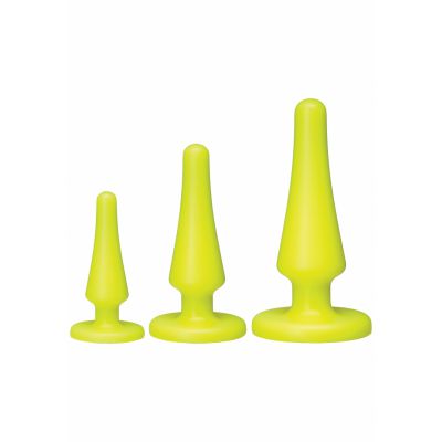 Launch Silicone Anal Trainer Set Yellow What Is A Butt Plug