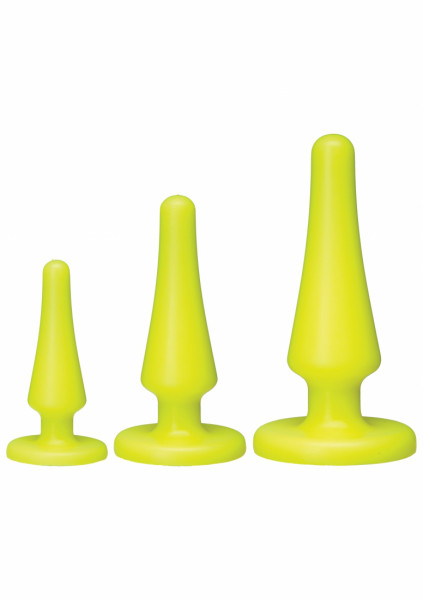 Launch! Silicone Anal Trainer Set - Yellow - What Is A Butt Plug