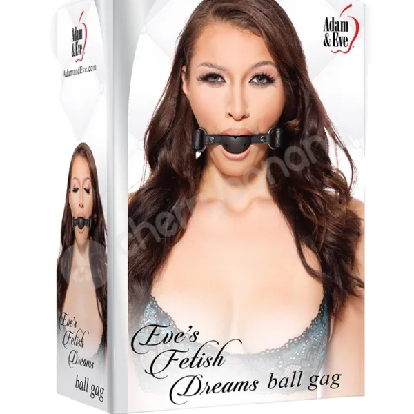 Adam & Eve Eve's Fetish Dreams Ball Gag Black Mouth Restraint
