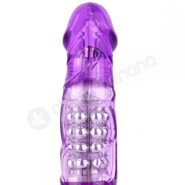 Cherry Banana Anal Delight 16 Function Purple Rotating Vibrator
