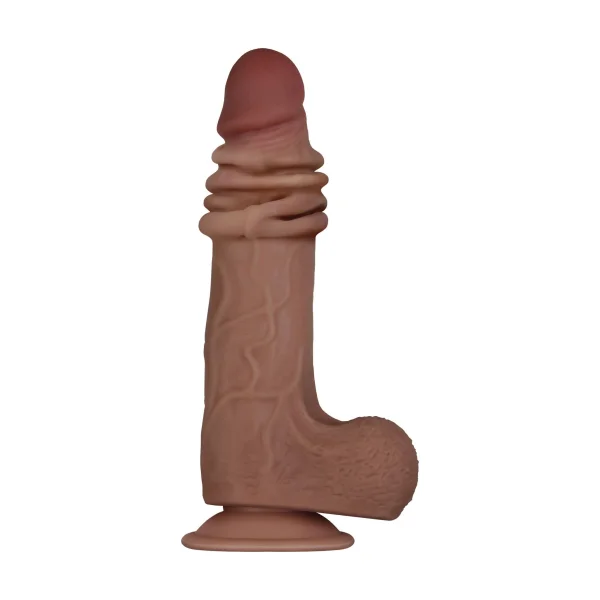 Flexskin Poseable Dildo - 9 Inch - Dark