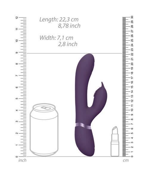 VIVE Aimi Purple 20 Function Dynamic Pulse G-Spot Rabbit Vibrator