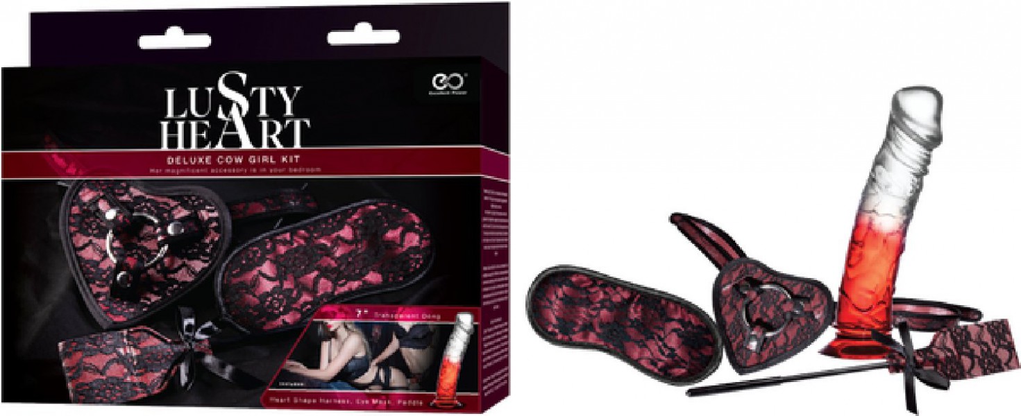 lusty Heart Deluxe Cow Girl Kit (Red)