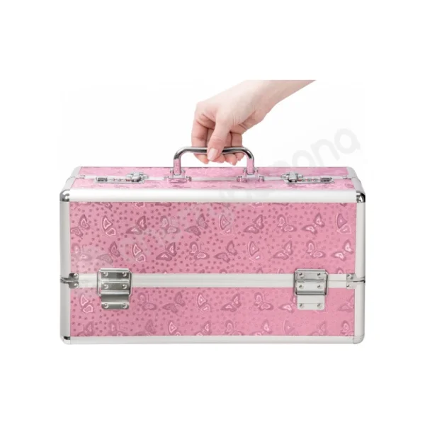 Lockable Large Sex Toy Chest Box Pink
