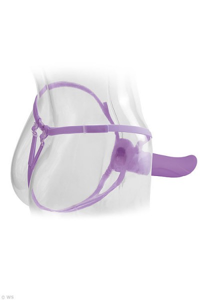 Pipedream Elite 6" Hollow Vibrating Strap-On