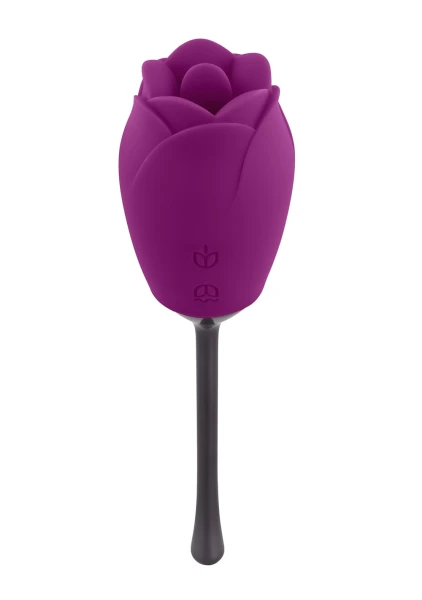 Playboy Pleasure Petal Rechargeable Silicone Clitoral Vibrator - Fuchsia