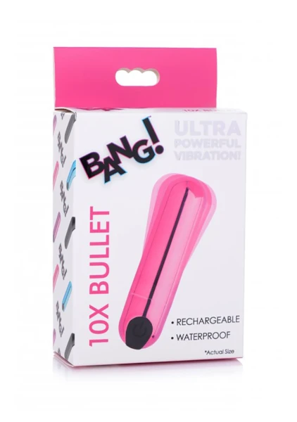10X Rechargeable Vibrating Metallic Bullet