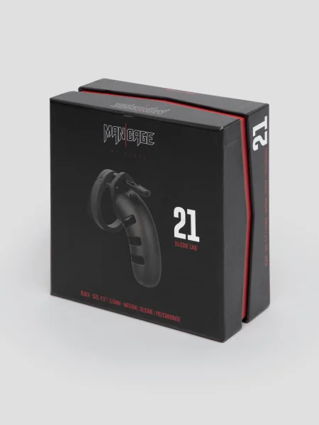 Man Cage Medium Silicone Chastity Cage 4.5 Inch