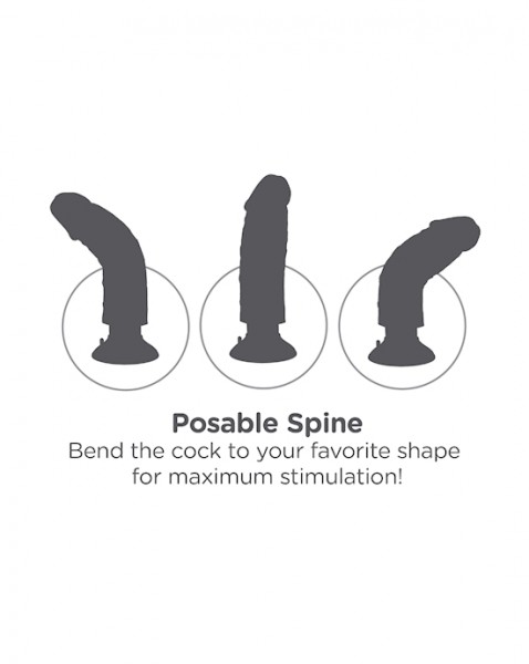 King Cock  9 Inch Vibrating Dildo With Balls - Tan