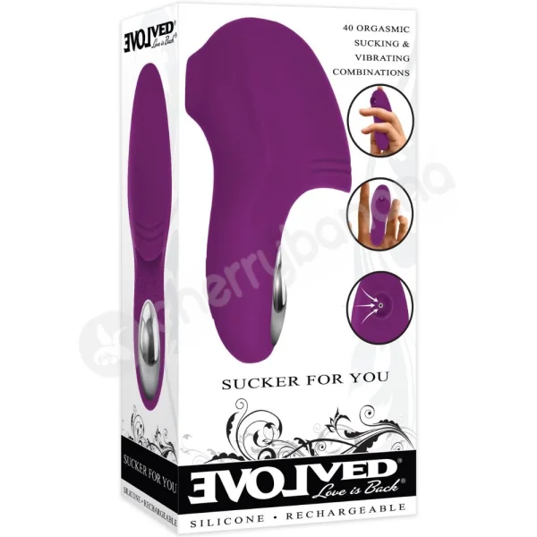Evolved Sucker For You Sucking & Vibrating Finger Vibe