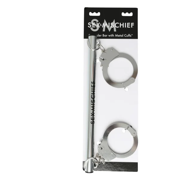 Sex and Mischief Spreader Bar with Metal Cuffs