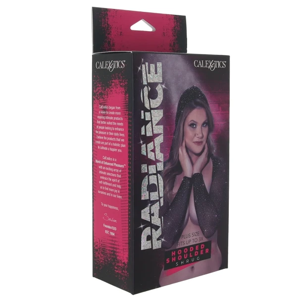 Radiance Plus Size Hooded Shoulder Shrug by CalExotics