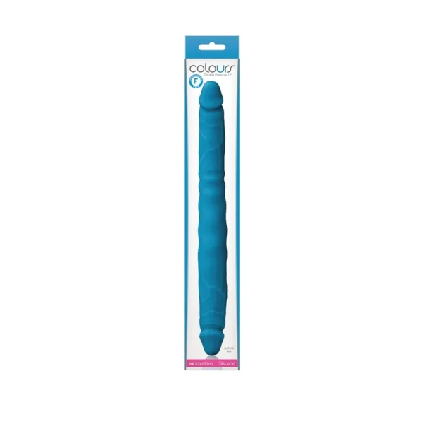 Colours Double Pleasures Black Silicone Double Dildo