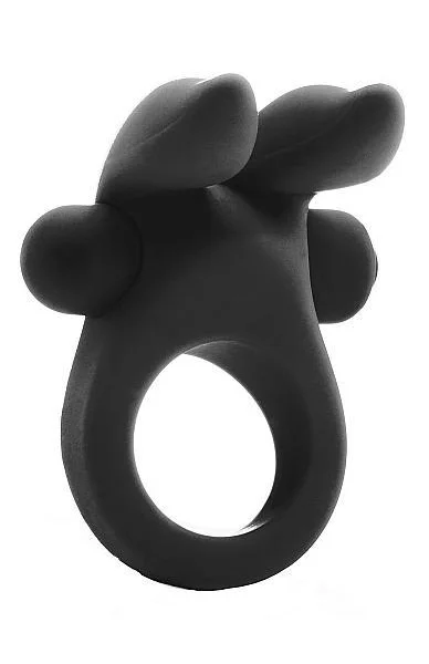 Mjuze Bunny Vibrating Cock Ring Black — image 5 of 8
