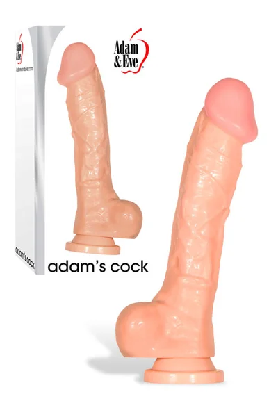 Adam and Eve Realistic 10" Textured Dildo with Suction Cup Base — image 4 of 6