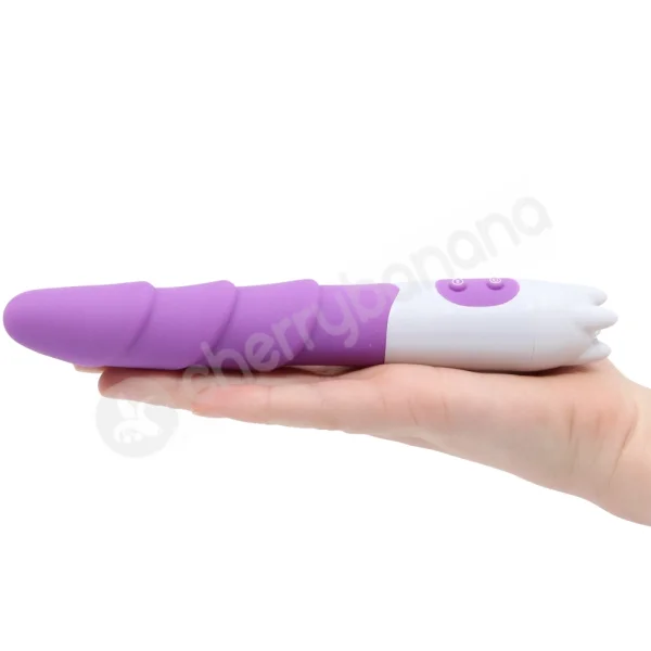 Cherry Banana Purple 10 Speed Ribbed Pleasure Vibrator