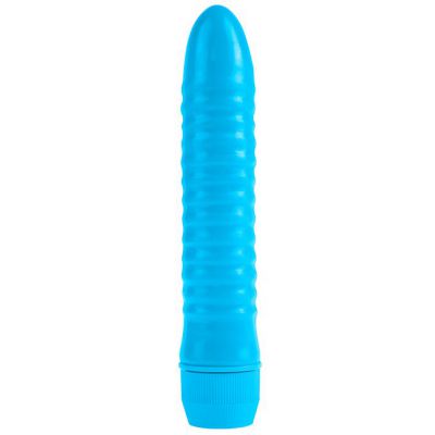 Neon Ribbed Rocket Blue