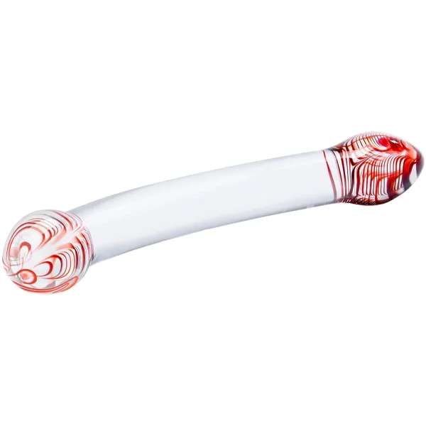 Gläs Red Head Glass Double Dildo