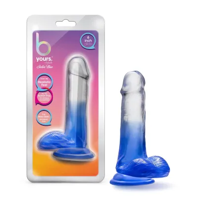 B Yours Stella Blue 6 Inch Dildo Blue