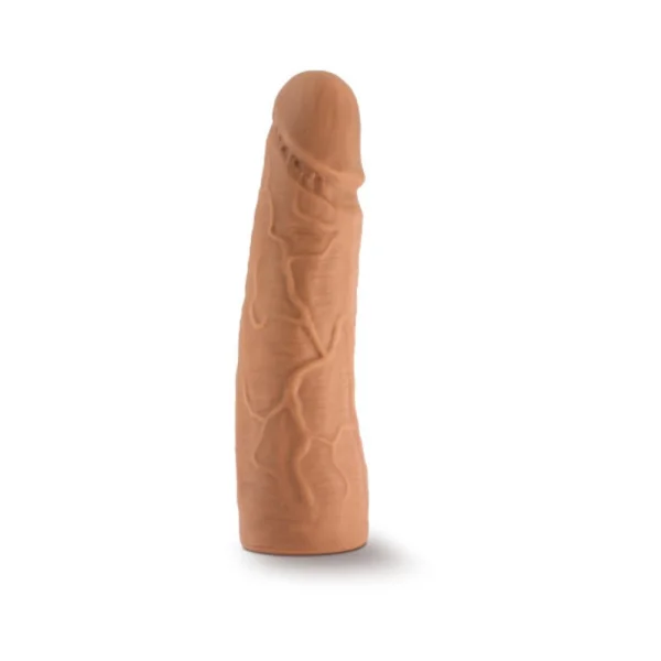 The Realm - Realistic 7in Lock On Dildo - Mocha