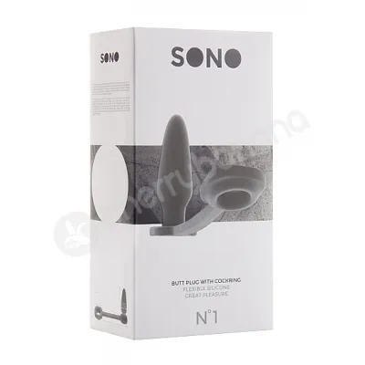 Sono No 1 Grey Butt Plug With Cock Ring