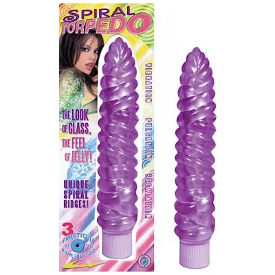 Spiral Torpedo Vibrator 7 5 Inch Purple